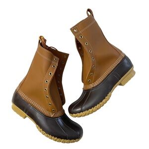 L.L. BEAN 10” New Bean Boots Leather Unlined Men’s Size 8 NEW Tan/Brown Gorpcore